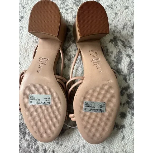 SCHUTZ NWOB Princey Leather Strappy Sandal - Picture 3 of 9